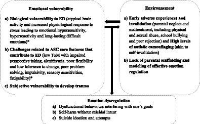 Linehan’s biosocial model applied to emotion dysregulation in autism: a narrative review of the literature and an illustrative case conceptualization